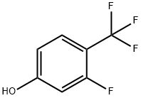 3-FLUORO-4-(TRIFLUOROMETHYL)PHENOL Struktur