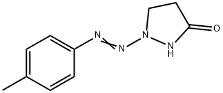 1-[2-(4-METHYLPHENYL)DIAZENYL]TETRAHYDRO-3H-PYRAZOL-3-ONE Struktur