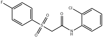 N-(2-CHLOROPHENYL)-2-[(4-FLUOROPHENYL)SULFONYL]ACETAMIDE Struktur