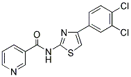 N-(4-(3,4-DICHLOROPHENYL)(2,5-THIAZOLYL))-3-PYRIDYLFORMAMIDE Struktur