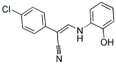 1-CYANO-1-(4-CHLOROPHENYL)-2-[(2-HYDROXYPHENYL)AMINO]ETHENE Struktur