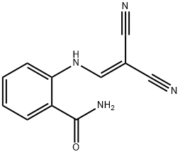 2-((2,2-DINITRILOVINYL)AMINO)BENZAMIDE Struktur