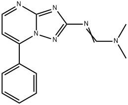 N,N-DIMETHYL-N'-(7-PHENYL[1,2,4]TRIAZOLO[1,5-A]PYRIMIDIN-2-YL)IMINOFORMAMIDE Struktur