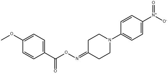 4-([(4-METHOXYBENZOYL)OXY]IMINO)-1-(4-NITROPHENYL)PIPERIDINE Struktur