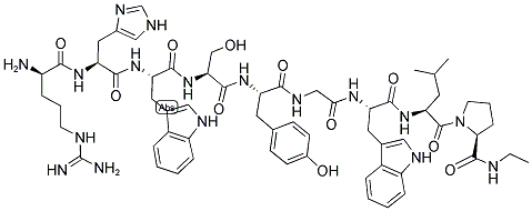 (DES-GLY10,D-ARG1,PRO-NHET9)-LHRH (SALMON) Struktur