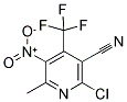 2-CHLORO-6-METHYL-5-NITRO-4-(TRIFLUOROMETHYL)NICOTINONITRILE Struktur