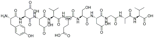 H-TYR-ASP-ASP-VAL-GLU-SER-ASP-GLY-ALA-VAL-OH Struktur