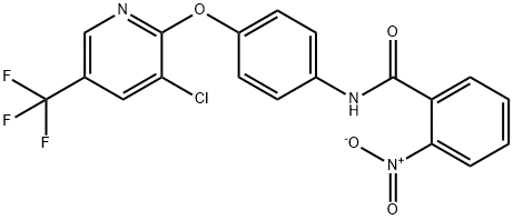 N-(4-(3-CHLORO-5-(TRIFLUOROMETHYL)(2-PYRIDYLOXY))PHENYL)(2-NITROPHENYL)FORMAMIDE Struktur