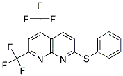 5,7-BIS(TRIFLUOROMETHYL)[1,8]NAPHTHYRIDIN-2-YL PHENYL SULFIDE Struktur