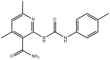 4,6-DIMETHYL-2-[(4-TOLUIDINOCARBONYL)AMINO]NICOTINAMIDE Struktur