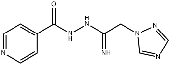 N'-[2-(1H-1,2,4-TRIAZOL-1-YL)ETHANIMIDOYL]ISONICOTINOHYDRAZIDE Struktur