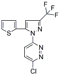 3-CHLORO-6-[5-(2-THIENYL)-3-(TRIFLUOROMETHYL)-1H-PYRAZOL-1-YL]PYRIDAZINE Struktur