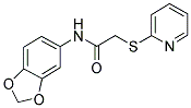 N-(1,3-BENZODIOXOL-5-YL)-2-(2-PYRIDINYLSULFANYL)ACETAMIDE Struktur