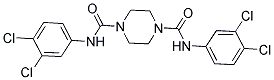 N-(3,4-DICHLOROPHENYL)(4-(N-(3,4-DICHLOROPHENYL)CARBAMOYL)PIPERAZINYL)FORMAMIDE Struktur