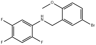 N-(5-BROMO-2-METHOXYBENZYL)-2,4,5-TRIFLUOROANILINE Struktur