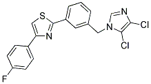 2-(3-[(4,5-DICHLORO-1H-IMIDAZOL-1-YL)METHYL]PHENYL)-4-(4-FLUOROPHENYL)-1,3-THIAZOLE Struktur