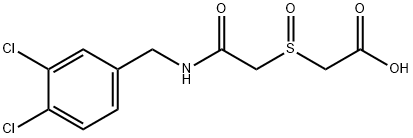 2-((2-[(3,4-DICHLOROBENZYL)AMINO]-2-OXOETHYL)SULFINYL)ACETIC ACID Struktur