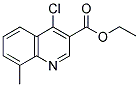 4-CHLORO-8-METHYL-QUINOLINE-3-CARBOXYLIC ACID ETHYL ESTER Struktur