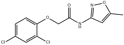 2-(2,4-DICHLOROPHENOXY)-N-(5-METHYLISOXAZOL-3-YL)ETHANAMIDE Struktur