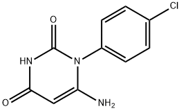 6-AMINO-1-(4-CHLORO-PHENYL)-1H-PYRIMIDINE-2,4-DIONE Struktur