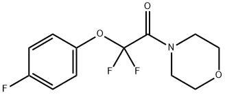 2,2-DIFLUORO-2-(4-FLUOROPHENOXY)-1-MORPHOLINO-1-ETHANONE Struktur