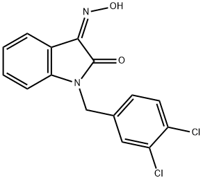 1-(3,4-DICHLOROBENZYL)-1H-INDOLE-2,3-DIONE 3-OXIME Struktur