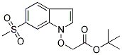 2-[[6-(METHYLSULPHONYL)INDOL-1-YL]OXY]ACETIC ACID, TERT-BUTYL ESTER Struktur