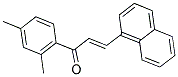 1-(2,4-DIMETHYLPHENYL)-3-(1-NAPHTHYL)PROP-2-EN-1-ONE Struktur