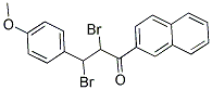 2,3-DIBROMO-3-(4-METHOXYPHENYL)-1-(2-NAPHTHYL)PROPAN-1-ONE Struktur