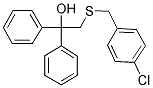 2-[(4-CHLOROBENZYL)SULFANYL]-1,1-DIPHENYL-1-ETHANOL Struktur