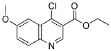 ETHYL 4-CHLORO-6-METHOXY-3-QUINOLINECARBOXYLATE Struktur