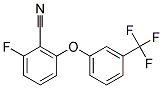 6-FLUORO-2-(3-(TRIFLUOROMETHYL)PHENOXY)BENZENECARBONITRILE Struktur