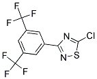 5-CHLORO-3-[3,5-DI(TRIFLUOROMETHYL)PHENYL]-1,2,4-THIADIAZOLE Struktur