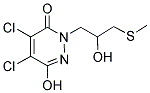 4,5-DICHLORO-6-HYDROXY-2-[2-HYDROXY-3-(METHYLTHIO)PROPYL]-2,3-DIHYDROPYRIDAZIN-3-ONE Struktur