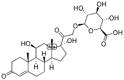 4-PREGNEN-11-BETA, 17,21-TRIOL-3,20-DIONE 21-GLUCOSIDURONATE Struktur