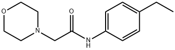 N-(4-ETHYLPHENYL)-2-MORPHOLINOACETAMIDE Struktur