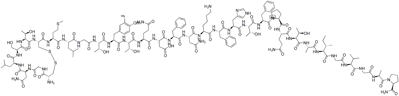 ([125I]-TYR)-CALCITONIN (HUMAN) Struktur