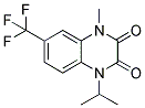 1-ISOPROPYL-4-METHYL-6-(TRIFLUOROMETHYL)-2,3(1H,4H)-QUINOXALINEDIONE Struktur