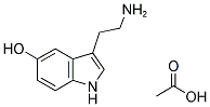 SEROTONIN HYDROGEN ACETATE Struktur