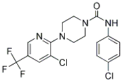 N-(4-CHLOROPHENYL)(4-(3-CHLORO-5-(TRIFLUOROMETHYL)(2-PYRIDYL))PIPERAZINYL)FORMAMIDE Struktur