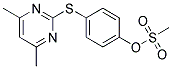 METHYLSULPHONIC ACID, 4-[(4,6-DIMETHYLPYRIMIDIN-2-YL)THIO]PHENYL ESTER Struktur