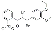 2,3-DIBROMO-3-(4-ETHOXY-3-METHOXYPHENYL)-1-(2-NITROPHENYL)PROPAN-1-ONE Struktur