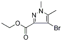 4-BROMO-1,5-DIMETHYL-1 H-PYRAZOLE-3-CARBOXYLIC ACID ETHYL ESTER Struktur