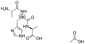 H-ALA-HIS-ALA-OH ACETATE SALT Struktur