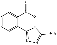 1,3,4-OXADIAZOL-2-AMINE, 5-(2-NITROPHENYL)- Struktur