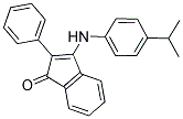 2-PHENYL-3-((4-ISOPROPYLPHENYL)AMINO)INDEN-1-ONE Struktur