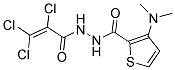 N'2-(2,3,3-TRICHLOROACRYLOYL)-3-(DIMETHYLAMINO)THIOPHENE-2-CARBOHYDRAZIDE Struktur