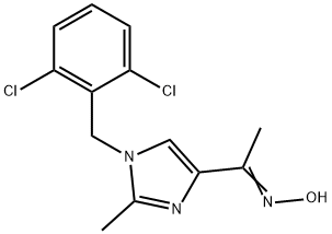 1-[1-(2,6-DICHLOROBENZYL)-2-METHYL-1H-IMIDAZOL-4-YL]-1-ETHANONE OXIME Struktur