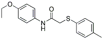 N-(4-ETHOXYPHENYL)-2-[(4-METHYLPHENYL)SULFANYL]ACETAMIDE Struktur