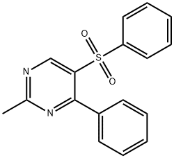 2-METHYL-4-PHENYL-5-(PHENYLSULFONYL)PYRIMIDINE Struktur